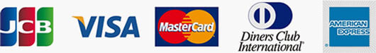 VISA JCB MasterCard DinersClub AMEX